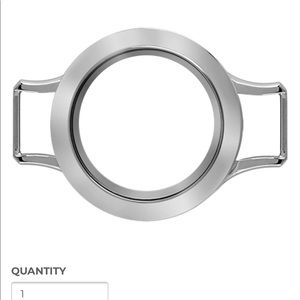 MEDIUM SILVER WRAP BRACELET LOCKET BASE + FACE